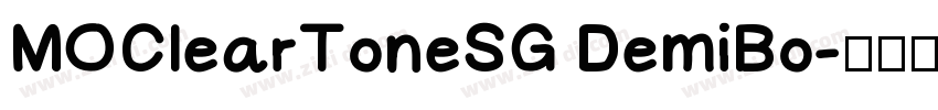 MOClearToneSG DemiBo字体转换
